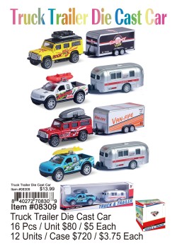 Truck Trailer Die Cast Car